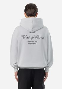 Sweat à capuche PEGADOR pour homme, doux, 380 g/m², en coton gris