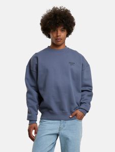 Comfortable PEGADOR men's sweatshirt with ribbed cuffs, oversize, made of cotton, blue