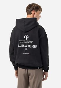 Soft PEGADOR men's hoodie, oversized, made of cotton, black