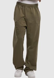 Modern PEGADOR men's trousers in olive green cotton