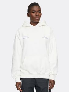 weicher PEGADOR Damen Hoodie mit Baumwolle Weiß