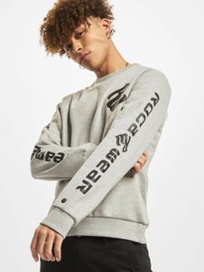 Sudadera moderna Rocawear para hombre con puños acanalados, algodón, gris.