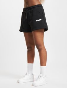 Short d'été Rocawear pour femme, en coton noir, avec cordon de serrage et poches.