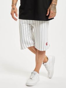 Rocawear men's summer shorts with drawstring and pockets, 320 g/m² cotton, white