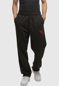 Pantalones cómodos para hombre de Rocawear con cordón ajustable, corte recto, confeccionados en algodón, color negro.