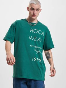 Camiseta informal de hombre Rocawear de algodón, color verde.