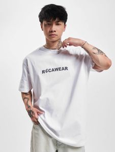 Casual Rocawear men's oversized T-shirt, 240 g/m², cotton, white