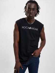 Camiseta deportiva Rocawear para hombre, de algodón, color negro.