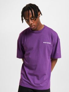 lässiges 9N1M SENSE Herren T-Shirt Kapuze mit Baumwolle Flieder-Violett