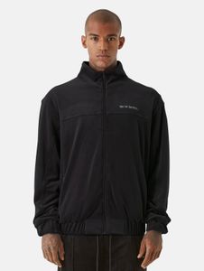Stylish 9N1M SENSE men's jacket, stretch, zipped, pockets, black