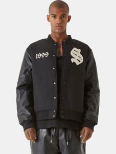 Modern 9N1M SENSE men's jacket with pockets, ribbed cuffs, 420 g/m², black