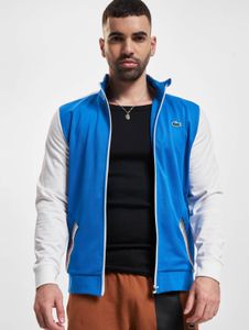 Giacca da uomo Lacoste moderna con cerniere e tasche, blu