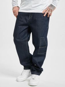 Pantalones vaqueros casuales Southpole para hombre con bolsillos con cremallera, de algodón, color azul marino.