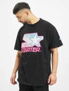 lässiges Starter Herren T-Shirt Straight Fit 240 g/m² mit Baumwolle Schwarz