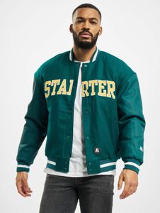 Veste Starter élégante pour homme, avec fermetures éclair et poches, 600 g/m², verte