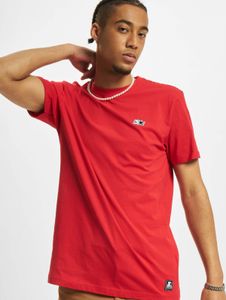 Casual STARTER men's T-shirt, mesh, 180 g/m² with cotton, red