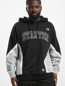 Sweat à capuche décontracté STARTER pour homme, 300 g/m², coton, noir
