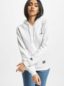 Casual starter women's hoodie, large hood, drawstring, 300 g/m² cotton, white