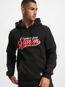 Comfortable STARTER men's hoodie with pockets, 300 g/m² cotton, black