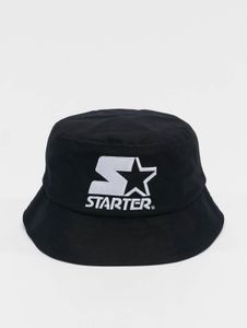 Casual unisex starter cap lined with cotton, black