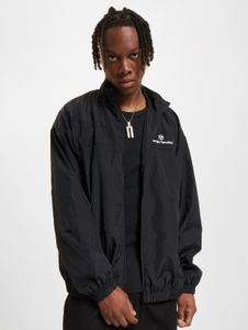 schlichte Sergio Tacchini Herren Jacke Reißverschluss Schwarz