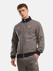 Veste homme fonctionnelle Sergio Tacchini avec fermeture éclair, en velours côtelé et coton, beige