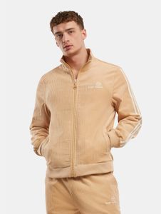 funktionale Sergio Tacchini Herren Jacke Stretch Reißverschluss Cord mit Baumwolle Beige