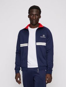 simple Sergio Tacchini men's jacket with zipper, blue