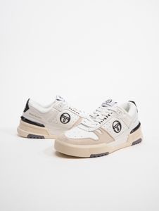 Baskets élégantes Sergio Tacchini pour homme, blanches/beige