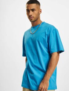 sporty Urban Classics men's T-shirt, oversize, 180 g/m², cotton, blue