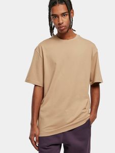 Cómoda camiseta oversize para hombre de URBAN CLASSICS, 180 g/m², algodón, color beige.