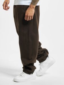 Pantalon homme URBAN CLASSICS confortable, avec cordon de serrage et poches, 380 g/m² coton, marron