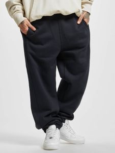 Modern URBAN CLASSICS men's trousers with drawstring and pockets, 380 g/m² cotton, navy