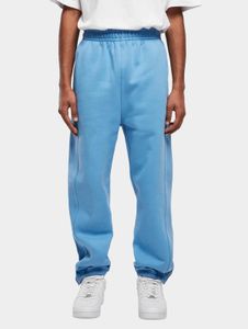 Pantalones de hombre URBAN CLASSICS modernos con bolsillos, puños acanalados, algodón de 380 g/m², azul