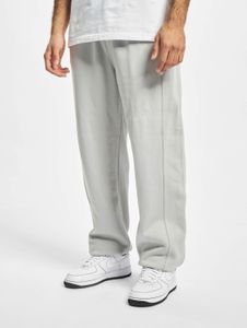 Pantalones de hombre URBAN CLASSICS modernos con bolsillos, puños acanalados, algodón de 380 g/m², gris.