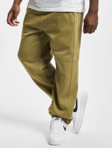 Pantalones cómodos para hombre de URBAN CLASSICS con bolsillos, puños acanalados, algodón de 380 g/m², color verde oliva.