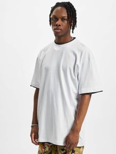 Camiseta moderna URBAN CLASSICS para hombre, 180 g/m², de algodón, blanca/negra.
