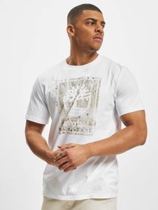T-shirt Timberland pour homme, style sportif, en coton blanc