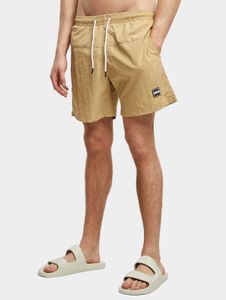 Pantalones casuales para hombre URBAN CLASSICS con cordón ajustable, tejido elástico, 120 g/m², color beige.