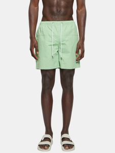 Summer Urban Classics men's shorts with drawstring and zipper, 120 g/m², pastel green