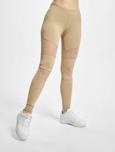 moderne Urban Classics Damen Hose Stretch Mesh 210 g/m² Beige