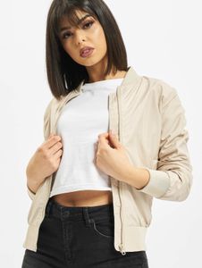 Veste femme Functional Urban Classics avec fermeture éclair, poignets côtelés, 78 g/m², beige