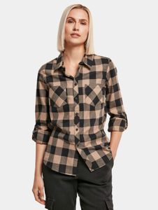 Comoda polo da donna Urban Classics con tasche, 125 g/m² di cotone, beige/nero