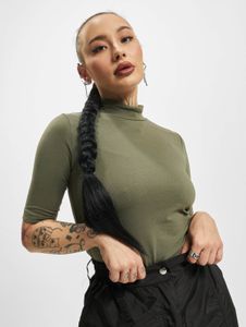 T-shirt stretch femme Urban Classics confortable, 180 g/m², coton, kaki