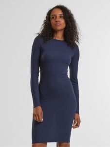 Elegante abito da donna Urban Classics, in tessuto elasticizzato, 235 g/m², blu navy.