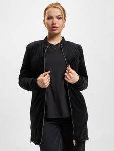 Elegante giacca da donna Urban Classics con cerniera, 270 g/m², nera