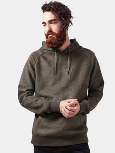 Sweat à capuche homme Casual URBAN CLASSICS, capuche extensible, 368 g/m², kaki