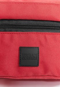 Comfortable Urban Classics unisex bra with zipper, red
