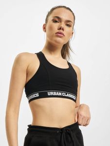 Soutien-gorge stretch confortable Urban Classics pour femme, 180 g/m², en coton, noir