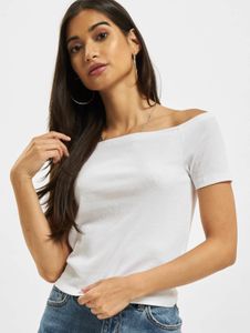 Camiseta elástica para mujer Modern Urban Classics, 180 g/m², algodón, blanca